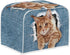 chaqlin Novelty Toaster Oven Cover 4 Slice Wide Slot Decorative Bread Maker Cover Denims Cat Design Toaster Bag
