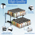 2-Tier (13.5''Wx10.5''Dx9.5''H) BOIVSHI Pull Out Spice Rack, Spice Rack Organizer, Pull Out Spice Racks for Inside
