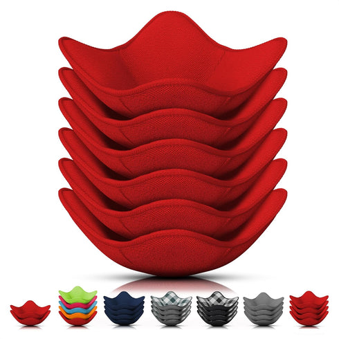 6 Pcs Soup Bowl Holders for Hot Food Microfiber Fabric Heat-Resistant Soup