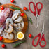 TORINALITAL 4 Pack Kitchen Seafood Scissors for Crab Legs, Crab Leg Scissors Lobster Shell Cracker, Lobster Shrimp