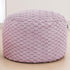 Asuprui Pouf Ottoman Unstuffed Floor Pouf Ottoman Foot Rest 20x20x12 Inches Round