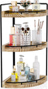 Corner Bathroom Counter Organizer, 3 Tier Bathroom Storage Countertop for Skincare, Sink