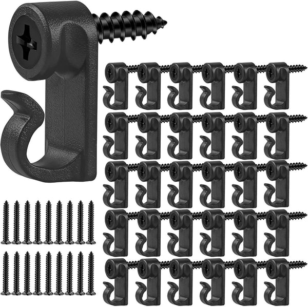 Yefall 60 Pack String Lights Hooks for Outdoor, Christmas Light Clips Weatherproof Light