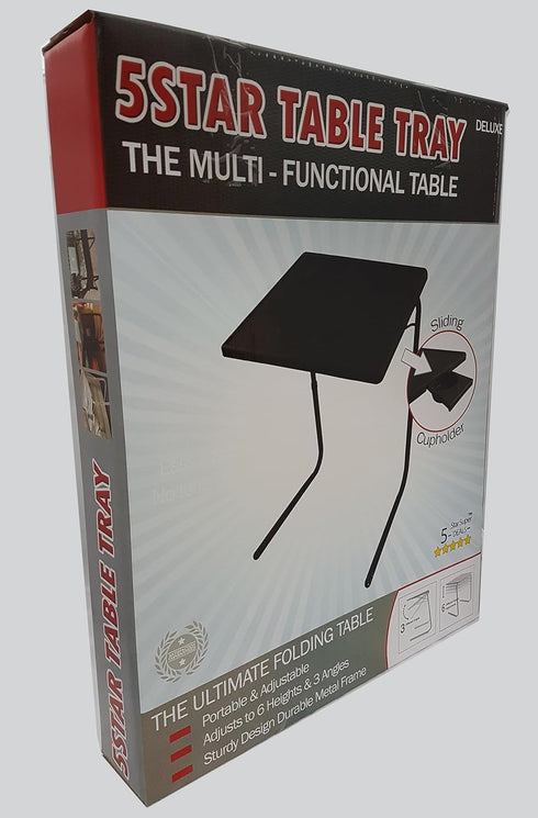 5 STAR SUPER DEALS 5StarSuperDeals Portable Foldable TV Tray Table - Laptop, Eating, Drawing Tray Table Stand