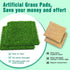 8 Pack 12"12"1" Chicken Nesting Box Pads - Washable Artificial Grass Nesting Pads - Chicken Nesting Pads for Chicken