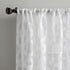 No. 918 Yvette Trellis Jacquard Sheer Curtain Panel, 52" x 84", White