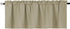 Window Valance Curtain for Kitchen, Bathroom, Living Room, Blackout Treatment, 54 x 18 Inches, 1 Panel
