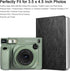 Fintie Photo Album for 3.5x4.25 Inch Polaroid Films - 64 Pockets, Vintage Black, Compatible With Fujifilm Instax