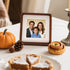 4x4 4x4 3x3 Recuerdos Picture Frame Natural Walnut Wood, Square Wooden Photo Frame with Mat for Gallery Wall Mount