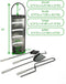 Mind Reader Fireplace Set with Stand - 4 Pcs, Durable Steel, Brush, Shovel Scoop, Poker, Tongs, Silver