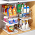 Delamu 2 Sets of 3-Tier Bathroom Under Sink Organizers, Stackable Pantry Storage, Clear Kitchen Cabinet Organizer