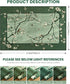 4x6 Area Rug for Living Room, Oriental Floral Birds Washable Rugs for Bedroom, Soft Low Pile Non Slip Carpet for Dining