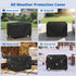 34W 24D 17H, SunPatio Outdoor Ottoman Cover, Waterproof Rectangle Coffee Table Cover, Patio Furniture Covers Side Table