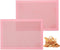 Perforated Baking Mats, 2 PCS Pink Eclair Silicone Mat for Half Sheet, Non-Stick Oven Liners for Cookies and Pastry