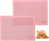 Perforated Baking Mats, 2 PCS Pink Eclair Silicone Mat for Half Sheet, Non-Stick Oven Liners for Cookies and Pastry