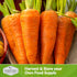 (2 Packs) Royal Chantenay Carrot Seeds for Planting Heirloom Short Carrots for Heavy Soil Sweet, Tender Roots for Fall