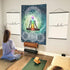 Yoga Decor Tapestry, Meditation Vertical Tapestry Wall Hanging for Bedroom, Lotus Tapestries Poster Beach Blanket (40W