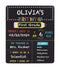 Kate & Milo First and Last Day of School Reversible Chalkboard, Reusable Photo Sharing Prop