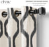 Elrene Home Fashions Renzo Ikat Geometric Room-Darkening Window Curtain, 52"x95", 1 Panel, Black