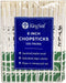 200 Count | KingSeal 8 Inch Natural Poplar Disposable Wood Chopsticks - Bulk Pack, 2 Packs x 100 Pairs