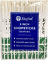 200 Count | KingSeal 8 Inch Natural Poplar Disposable Wood Chopsticks - Bulk Pack, 2 Packs x 100 Pairs