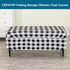 Bands,S,04 CRFATOP Printed Rectangle Ottoman Stool Cover Stretch Folding Storage Footstool Bench Slipcovers Upholstered