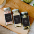 ThreeKin 230 Spice Jar Labels, Waterproof & Oil-Resistant Black Minimalist Stickers for Kitchen Organization, BPA-Free