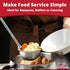 Super Sturdy Ergonomic Soup Ladle - 1 Oz. Stainless Steel Tongs with Long Handles for Serving Soups and Stews