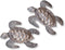 Sea Turtles Beach Metal Art - Set of 2 Nautical Wall Hanging Figurines, Handmade in Haiti, 6 x 7.75 Inches