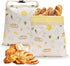 RYJNM Beeswax Bread Bags for Sourdough, 2 Pack Reusable Bees Wax Bread Bag
