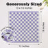 4 Pack 4 13 13 Inches Jacquotha Wash Cloths Checkered Colors - Cotton Washcloths for Face Body, x Daily Cleansing