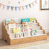 ELYKEN Toddler Bookshelf for Kids Rooms, Nursery Book Shelves with Open Forward