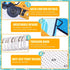 6 Set Sets 2 12 Nuanchu Pcs Construction Shower Curtain with Rug Bathroom with Shower Curtain Bath Mat U Shaped Mat