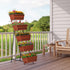 5 YBING Vertical Garden Bed Tier Vertical Raised Garden Planter Standing Herb Garden Planter Tiered Flower Planter