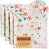 Maison d' Hermine Cloth Napkins Set of 4, 100% Cotton, Reusable Square Napkins for Dinner, Party, Wedding