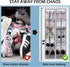 MISSLO Over The Door Shoe Organizer, 12 Large Mesh Pockets, Hanging Narrow Closet Door, White, 2 Pack