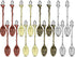 Honoson Retro Crystal Spoon, Vintage Carved Crystal Alloy Spoon for Cafe Tableware (16 Pieces)