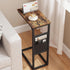 TB01BB082 TUTOTAK C Shaped End Table, Side Table for Couch, Sofa Table with Storage Bag, TV Tray for Living Room