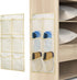 Wall Mounted Shoes Rack 2Pack/Can Store 6Pairs of Sneakers,with Sticky Hanging Mounts,