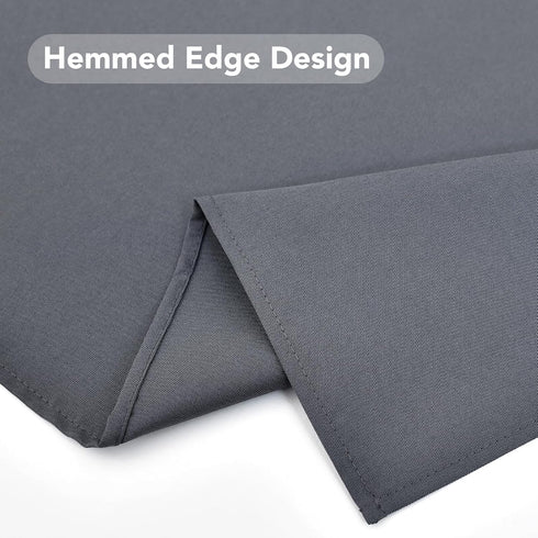 36x36 inch, NEWISHER Grey Square Tablecloth Heavy Duty Polyester Fabric Table Cloth, Washable Solid Reusable Table