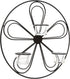 Hosley Large Floral Wall Sconce 13.5 Inch Diameter Tea Light Candle Holder