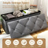 ZEUKMXOO Bench,30 Inches 660LBS Gray30Wx15Dx15H Folding Ottoman with Storage Bench,Storage Ottoman Ottoman Foot