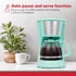HH-0914701I 5-Cup 9.8x10x5.7 Holstein Housewares Coffee Maker, Mint