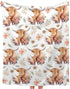 60"x80" Highland Cow Blanket Gifts Super Soft Lightweight Flannel Cow Print Blankets Throw for Kids, Adult, Suitable