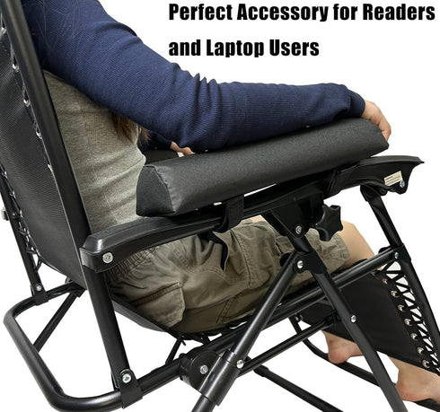 Arm Rest Pads for Zero Gravity Chair, Zero Gravity Chair Cushion with Long Adhesive Strips, Comfort Folding Antigravity