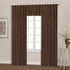 Starburst Window Curtain Panel, Chocolate - 54 by 63-Inch
