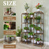 10 11 Uneedem Plant Stand Indoor Outdoor, Tall Plant Shelf for Multiple Plants, tiers Pot Large Plants Holder Rack Wood