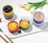 Nonstick Silicone Ramekins 4 oz with Lid, 6-Pack Oven Safe Bowls for Baking, Mini Souffle Dessert Cups