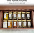 Kuocodall 12 201 8oz Pcs Glass Spice Jars with Bamboo Airtight Lids & Labels - Small Empty Food Storage Containers