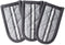 DII Double Strip Chef Kitchen Cooking & Baking Collection, 3 Piece Pan Handle Set, Mineral Gray, 6x3